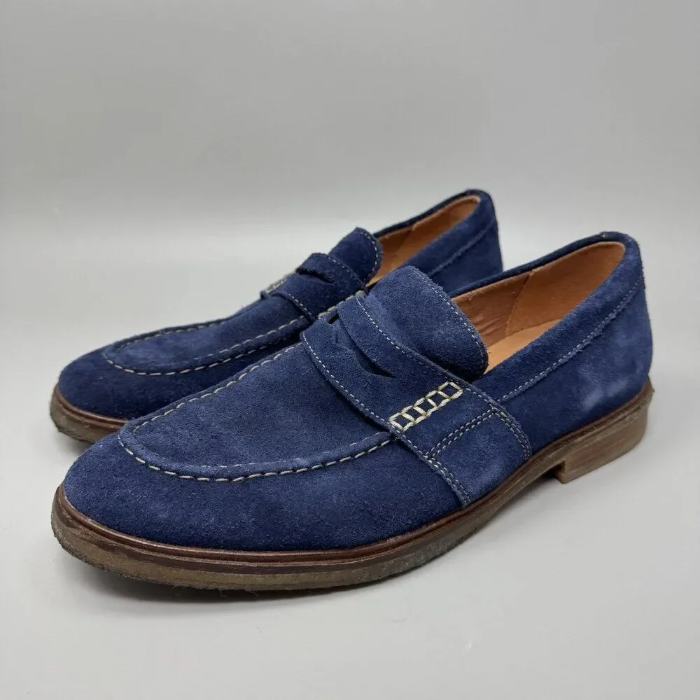 Clarks Artisan Clarkdale Flow Suede Slip On Loafers Mens Size 9.5M Blue